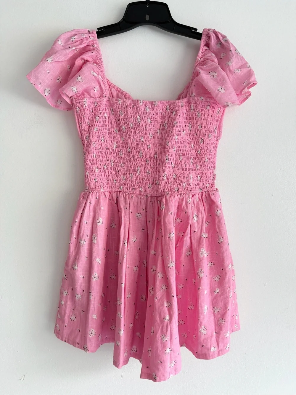Princess Polly Front Row Cotton Pink Floral Romper Size 6 8689
